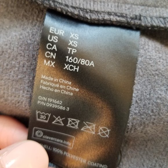 NWT H&M Women's size XS Vegan Leather Black Button-Down Shirt - Picture 12 of 14